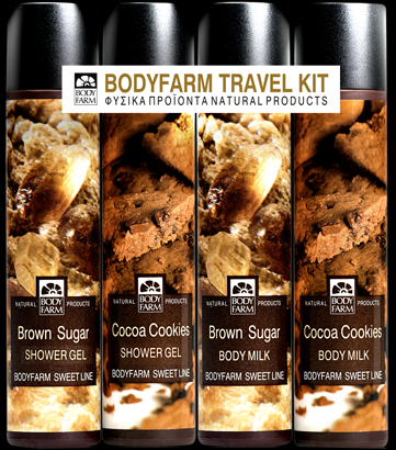 Travel Kit with Brown Sugar and Cocoa Cookies